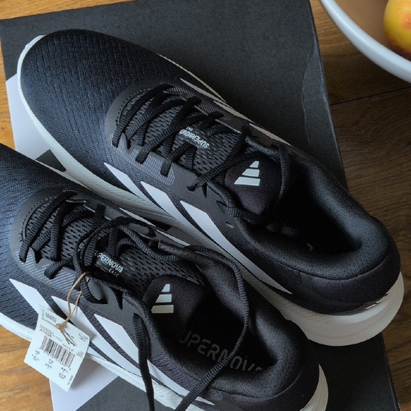 Adidas Men's Black and White Athletic Shoes - Picture 3 of 3